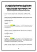 CPN Certified Pediatric Nurse Exam - 100&plus; ACTUAL Questions with Detailed Rationales &vert; Growth & Development&comma; Pediatric Pharmacology&comma; Family-Centered Care &vert; NEW 2025&sol;2026 UPDATE&excl;&excl;&excl;&excl; &vert; 98&percnt; Pass Rate Strategies
