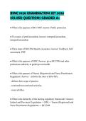 BSNC 1020 EXAMINATION SET 2026 SOLVED QUESTIONS GRADED A&plus;