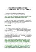 BTCS PRACTICE REVIEW 2026 QUESTIONS WITH ANSWERS GRADED A&plus;