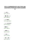 BTCS COMPREHENSIVE SOLUTION 2026 QUESTIONS WITH SOLUTIONS GRADED A&plus;
