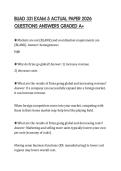 BUAD 331 EXAM 5 ACTUAL PAPER 2026 QUESTIONS ANSWERS GRADED A