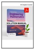 Advanced Engineering Mathematics &lpar;7th Edition&rpar; by Dennis G&period; Zill and Warren S&period; Wright &ndash; Complete Solutions Manual for Engineering Mathematics Problems