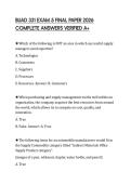 BUAD 331 EXAM 5 FINAL PAPER 2026 COMPLETE ANSWERS VERIFIED A&plus;