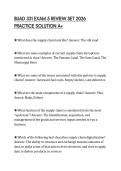 BUAD 331 EXAM 5 REVIEW SET 2026 PRACTICE SOLUTION A&plus;