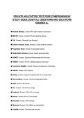 PRIVATE HELICOPTER TEST PREP COMPREHENSIVE STUDY GUIDE 2026 FULL QUESTIONS AND SOLUTIONS GRADED A&plus;