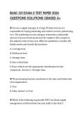 BUAD 331 EXAM 5 TEST PAPER 2026 QUESTIONS SOLUTIONS GRADED A&plus;