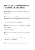 BUAD 331 EXAM 5 COMPREHENSIVE STUDY GUIDE 2026 SOLVED QUESTIONS A&plus;