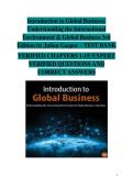 Study & Exam Preparation Guide &vert; Introduction to Global Business &lpar;3rd Edition&rpar; by Julian Gaspar &vert; Test Bank with Verified Questions and Answers for Chapters 1&ndash;15