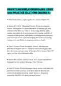 PRIVATE INVESTIGATOR UPDATED SCRIPT 2026 PRACTICE SOLUTIONS GRADED A&plus;