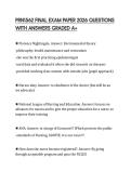 PRN1562 FINAL EXAM PAPER 2026 QUESTIONS WITH ANSWERS GRADED A&plus;