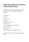 PRN1562 FINAL EXAMPREP STUDY GUIDE 2026 TESTED ACCURATE CONTENT
