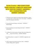 Florida-Termite &plus; WDO EXAM STUDY  GUIDE 2026&sol;2027 COMPLETE QUESTIONS  WITH VERIFIED CORRECT ANSWERS &vert;&vert;  100&percnt; GUARANTEED PASS  <NEWEST VERSION> 