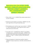 Dutch Bros Flow Test STUDY GUIDE  2026&sol;2027 COMPLETE QUESTIONS WITH  VERIFIED CORRECT ANSWERS &vert;&vert;  100&percnt; GUARANTEED PASS  <NEWEST VERSION> 