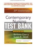 TEST BANK FOR CONTEMPORARY NURSING 8TH EDITION BY CHERRY 