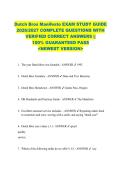Dutch Bros Manifesto EXAM STUDY GUIDE  2026&sol;2027 COMPLETE QUESTIONS WITH  VERIFIED CORRECT ANSWERS &vert;&vert;  100&percnt; GUARANTEED PASS  <NEWEST VERSION> 
