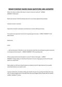 NR449 EVIDENCE BASED EXAM QUESTIONS AND ANSWERS