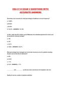 HSA 6114 EXAM 2 QUESTIONS WITH ACCURATE ANSWERS 