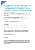 CPSI PRACTICE EXAM QUESTIONS Actual Exam 2026&sol;2027 Complete Questions and Verified Answers with Detailed Rationales Patient Safety Canadian Patient Safety Institute Pass Guaranteed - A&plus; Graded