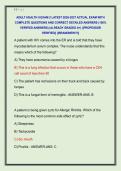 ADULT HEALTH II EXAM 2 LATEST 2026-2027 ACTUAL EXAM WITH  COMPLETE QUESTIONS AND CORRECT DETAILED ANSWERS &lpar;100&percnt;  VERIFIED ANSWERS&rpar; &vert;ALREADY GRADED A&plus;&vert; &vert;&vert;PROFESSOR  VERIFIED&vert;&vert; &vert;&vert;BRANDNEW&excl;&excl;&excl;&vert;&vert;