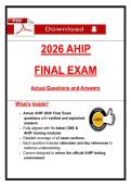 Complete Exam Bank&colon; 2026 AHIP Final Exam &lpar;America's Health Insurance Plans&rpar;