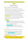 Rasmussen College MDC III-NUR2502 Exam 2 Focused Review Questions and Answers&period;