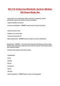 NU-116&colon; Endocrine-Metabolic System &lpar;Module XII&rpar; Exam Study Set 