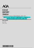 AQA A-Level History Component 2J &ndash; America&colon; A Nation Divided Exam Questions &lpar;June 2025&rpar;