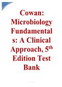 Complete Test Bank&colon; Microbiology Fundamentals&colon; A Clinical Approach &lpar;5th Edition&rpar; by Marjorie Kelly Cowan and Heidi Smith