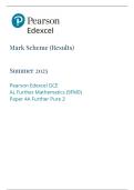 A Level Further Maths 9FM0&sol;4A Mark Scheme &lpar;June 2025&rpar; &ndash; Edexcel Solutions