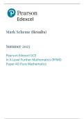 A Level Further Maths 9FM0&sol;4D Mark Scheme &lpar;June 2025&rpar; &ndash; Edexcel Solutions