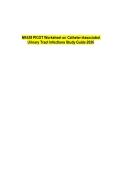 NR439 PICOT Worksheet on Catheter-Associated Urinary Tract Infections Study Guide 2026