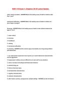 NUR 118 Exam 1&colon; Chapters 26-35 Latest Update 