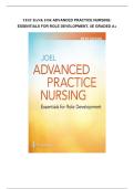 Test bank for Advanced Practice Nursing&colon; Essentials for Role Development&comma; 5e with test questions and answers graded A&plus;