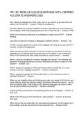 ITE 152- MODULE 9 QUIZ QUESTIONS WITH VERIFIED ACCURATE ANSWERS 2026