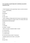 ITE 152 EXAM 3 QUESTIONS WITH VERIFIED ACCURATE ANSWERS 2026
