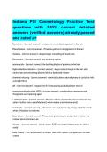 Indiana PSI Cosmetology Practice Test questions with 100&percnt; correct detailed answers &lpar;verified answers&rpar; already passed and rated a&plus;