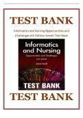 TEST BANK FOR Informatics and nursing opportunities a&period;&period;&period;enges 6th edition sewell test bank