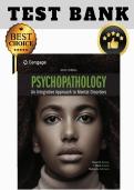 Test Bank &vert; Psychopathology&colon; An Integrative Approach to Mental Disorders 9th Ed&period; &ndash; Barlow&comma; Durand & Hofmann &vert; All chapters &lpar;1-16&rpar;