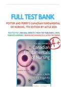 Test Bank For Potter and Perry's Canadian Fundamentals of Nursing&comma; 7th Edition by Astle &vert; 9780323870658 &vert; &vert;Chapter 1-49 &vert;All Chapters with Answers and Rationals