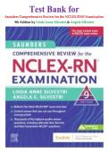 Test Bank for Saunders Comprehensive Review for the NCLEX-RN&reg; Examination 9th Edition by Linda Anne Silvestri & Angela Silvestri  Isbn- 9780323795302