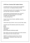 NUTR Exam 1 Questions With Complete Solutions