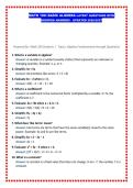 MATH 100&colon; BASIC ALGEBRA LATEST QUESTIONS WITH VERIFIED ANSWERS - UPDATED 2026&sol;2027