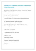 Boards Part 1 - Pathology - Irene Gold Exam questions with precise answers