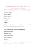 WGU C483 Principles of Management Exam 1 Questions and Answers  and Explanations &vert; Latest 