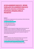 ATI RN LEADERSHIP EXAM 2019 - RETAKE  GUIDE&period;pdf&sol;ATI RN LEADERSHIP EXAM 2019&colon;  180 Practice Questions & Rationales &ndash;  Prioritization&comma; Delegation&comma; Ethics &  Management