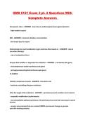 GMS 6121 Exam 3 pt&period; 2 Questions With Complete Answers 