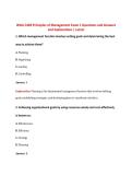 WGU C483 Principles of Management Exam 1 Questions and Answers and Explanations &vert; Latest