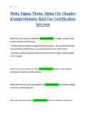 Delta Sigma Theta&colon; Alpha Chi Chapter &vert;Comprehensive Q&A For Certification Success
