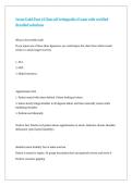 Irene Gold Part 4 Clinical Orthopedics Exam with verified detailed solutions