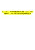 UCLA ECG Exam with all Correct & 100&percnt; Verified Answers &vert;Latest Version &vert;Already Graded A&plus;